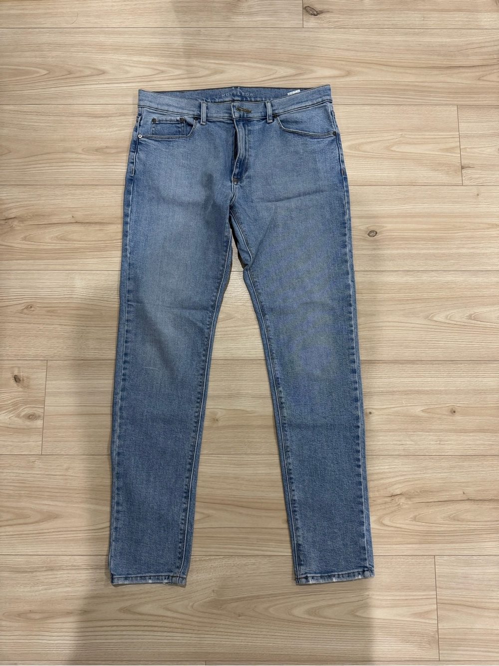 Men's Skinny Jeans - Light Blue Stretch Denim
